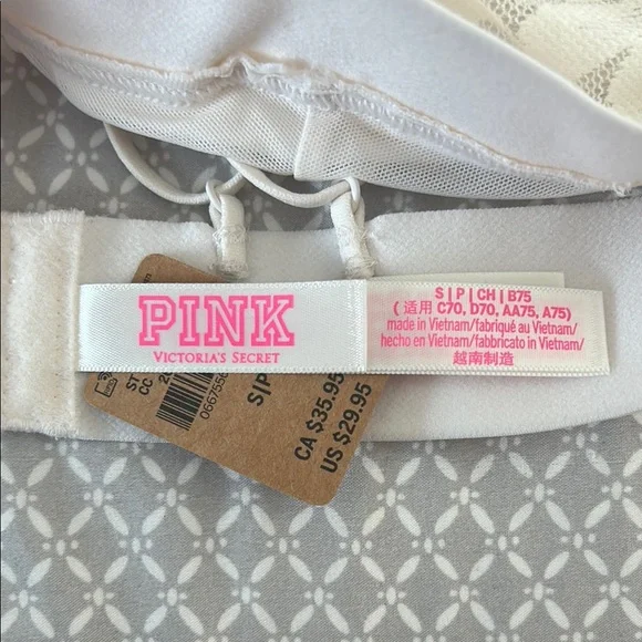 PINK Victoria's Secret White Lace Bralette - Picture 2 of 3